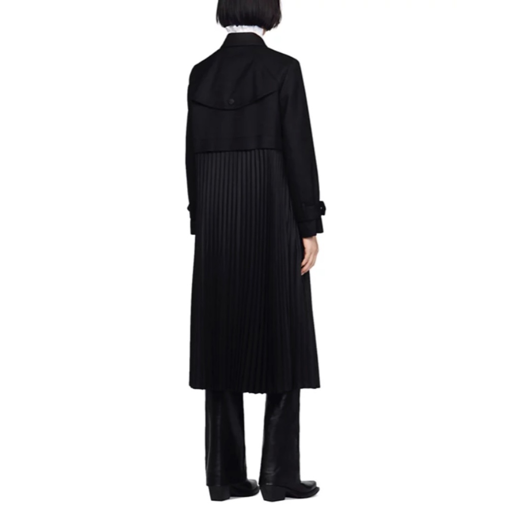 Samy Pleated Trench Coat - Picture 4 of 7